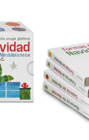 PEQUEÑA ORUGA GLOTONA NAVIDAD MINIBIBLIOTECA